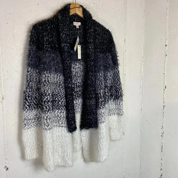 Cupio NWT Black/white eye lash open Cardigan - Picture 4 of 7
